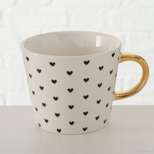 Kubek porcelanowy ze złotym uchwytem, FAYETTE 2