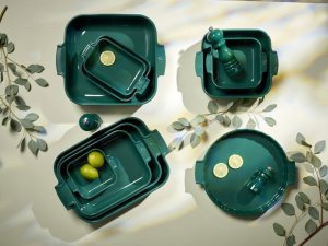 APPOLIA Naczynie kwadratowe 21 cm Green 4