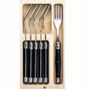Laguiole Forks Black SET 6 SdV 2