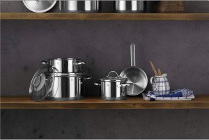 WMF Provence Plus 4-częściowy zestaw garnków polerowana stal nierdzewna 2