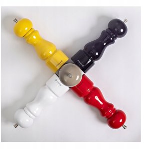 Młynek do przypraw De Buyer RUMBA Młynek do soli 20 cm czarny lakierowany 5
