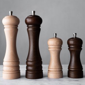 Młynek do przypraw De Buyer JAVA Młynek do soli 14 cm ciemny brąz 4
