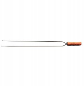 Podwójny szpikulec z drewnianym uchwytem dł. 65 cm 1