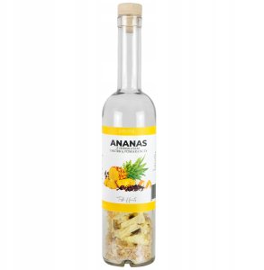 Butelka 0,5L z owocami WŁASNA NALEWKA ANANAS - ZRÓB TO SAM 1