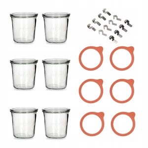 Słoik Mold 580 ml (6 szt), pok, usz, zap x2 5