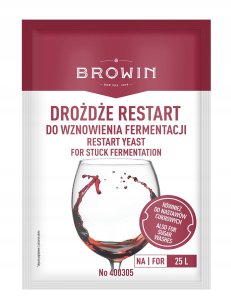 Drożdże RESTART do wina zacieru na 25l 1