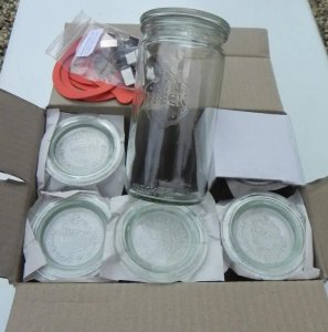 Słoik cylindryczny 1590 ml z pokrywą - op. 6 szt 15