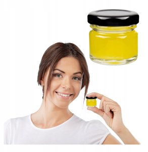 10x SŁOIK SZKLANY 30ML Z ZAKRĘTKĄ MIÓD DŻEM PRZYPRAWY mały słoiczek ŚLUB 1