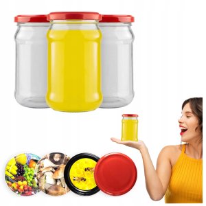 Słoik 315ml SŁOIKI SZKLANE NA DŻEM MIÓD PRZETWORY + WIECZKO FI66 12SZTUK 1