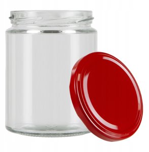 10x Słoik 540ml PROSTY na DŻEM MIÓD PRZETWORY OGÓRKI ŚWIECZKI + WIECZKO 1