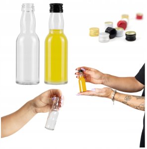 5x Butelki szklane MINI MONOPOL 40 ml BUTELKI miniaturki na alkohol prezent 1