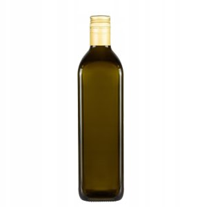 Butelka MARASCA KWADRAT OLIWKOWA 750 ml na oliwę nalewki szklana butelka 1