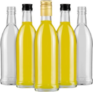 5x Szklane Butelki Iskra 250 ml Butelka Na Alkohol Sok Wino Nalewki ZESTAW 1