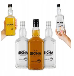 10x BUTELKI SZKLANE DANIELS 500 ml Na Alkohol Prezent Z Nadrukiem - SIGMA 1