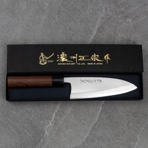 Satake Satake Cutlery Mfg Aogami#2 PRO Nóż Deba 16,5 cm 2