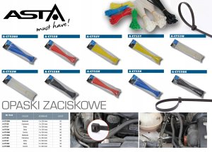 ASTA OPASKA 5x250mm 50szt. CZARNA 3