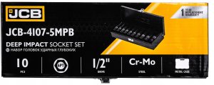 JCB NASADKI UDAROWE DŁ.kpl. 10el.1/2"  6-KĄT. (10-24mm) 4
