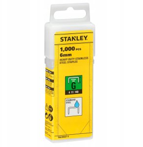 STANLEY ZSZYWKI G  6mm 1000 WYTRZYMAŁE, STAL NIERDZEWNA 2