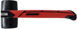 Młotek gumowy czarny 450g. Abraboro 1