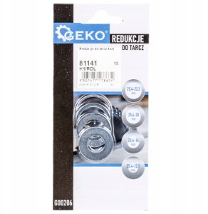 Redukcje do tarcz 4szt. (25,4-22,2;25,4-20;25,4-16;25,4-12,7) (500) 2