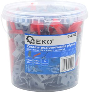 Zestaw poziomowania płytek (300 x klipsy,100 x kliny + szczypce) (6) 2