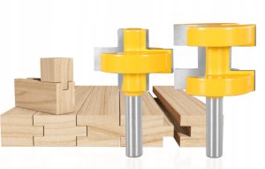 Frezy do połączeń wpustowych 2szt - trzpień 8mm (5/50) 3