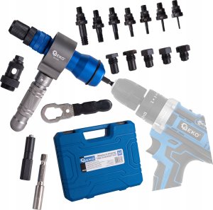 Geko Nitownica na wkrętarkę 3w1 – adapter do nitonakrętek i nitów (10) 13