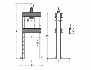 #Prasa hydrauliczna 30T z manometrem i dwustopniową pompą (1) 6