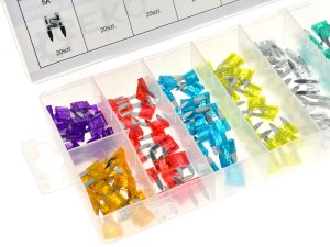 Zestaw bezpieczników samochodowych MINI 140szt.(20) 2