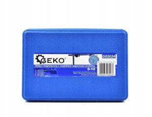 Geko Czujnik zegarowy 10/0,01 mm na statywie magnetycznym (walizka) (10) 8