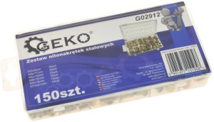 Zestaw nitonakrętek stalowych 150szt. (20) 4