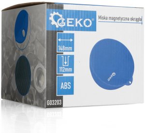 Geko Miska magnetyczna okrągła ABS 148x112mm (20) 4
