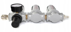 Filtr powietrza odwadniacz lakierniczy potrójny + reduktor BIG (10) 8