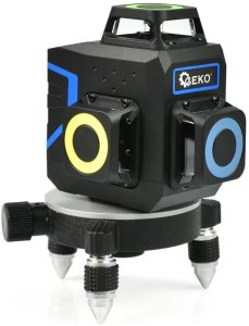 Geko Laser samopoziomujący 3D 360 12x zielone linie (8) 3