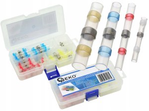 Złączki rurki koszulki termokurczliwe z cyną 0,25-6mm2 100szt. - 4 rozmiary (200) 9