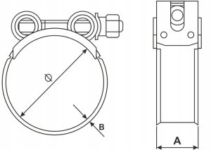 Geko Opaska zaciskowa GBS W1 40-43mm (10/50/200) 2