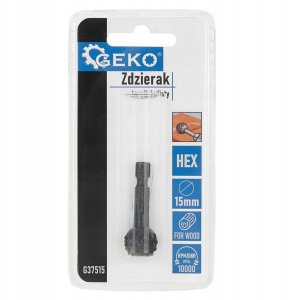 Geko Zdzierak – tarnik kulisty do drewna 15mm HEX (50/250) 3