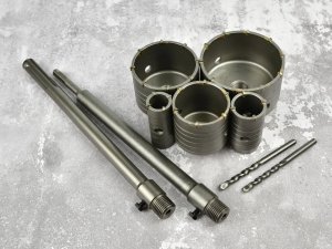 Zestaw otwornic z widią do betonu 9el. (4) 4