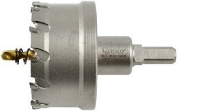 Otwornica widiowa - koronka do metalu 60mm z wiertłem tytanowym (60) 1