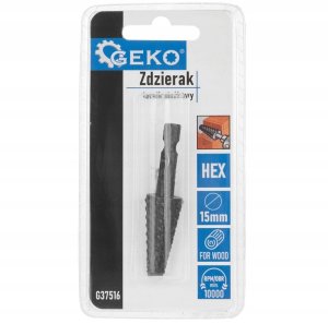 Geko Zdzierak – tarnik stożkowy do drewna 15mm HEX (50/250) 3
