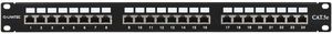 Alantec Patch panel 1U/19 cali STP ekranowany 24 porty kat. 5E złącza LSA półka montażowa (PK-S5-1) 3