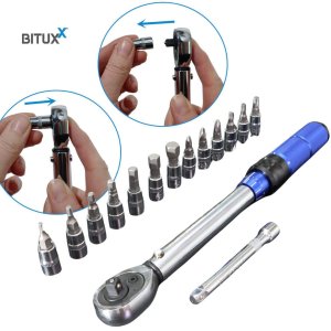 Zestaw Kluczy Klucz dynanometryczny 15 elementów 1/4" 2-24Nm Motocyklowy Klucz 1