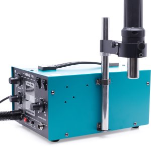 Stacja Lutownicza 2w1 Hot Air T12 Yihua 706 II Mocna Precyzyjna + Uchwyt Hot Air 14