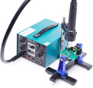 Stacja Lutownicza 2w1 Hot Air T12 Yihua 706 II Mocna Precyzyjna Uchwyt PCB 9