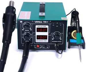 Stacja Lutownicza Lutownica Hot Air Yihua 706 II do Spawania Plastiku 1
