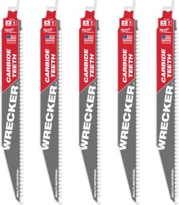 MILWAUKEE S TCT WRECKER CARBIDE HACKSAW BLADE 230mm/6T/5pcs. 1