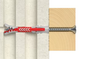 Two-component dowel with L-shaped head 8x40 mm, 4 pcs. 9