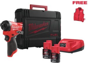 MILWAUKEE. IMPACT DRIVER. M12FID2MC-202X + SLEEVELESS 1