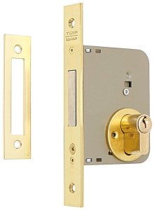 Mortise lock TESA, brass color. 1