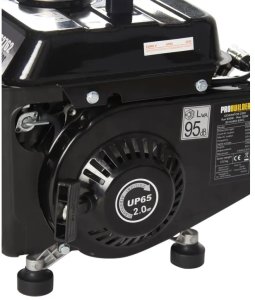 Gasoline generator PROBUILDER 62762, max. power 720 W, nominal power 650 W, fuel capacity 4.2 l, 4